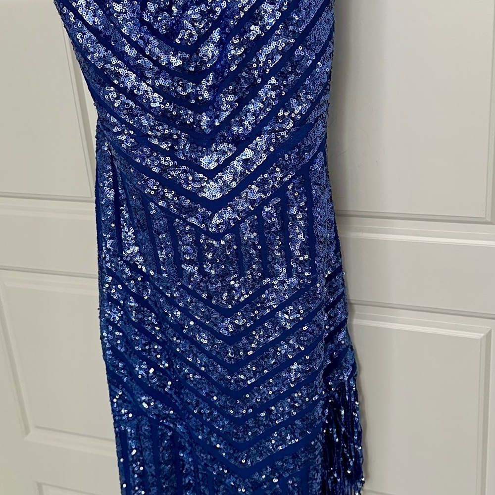 Blue Sequin Dress